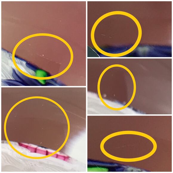 Perthshire 1995B Blue Flowers on Lace Picture Cane Squirrel Panda Paperweight - Picture 13 of 15